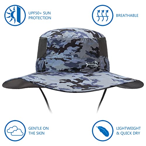 BASSDASH UPF 50+ Sun Fishing Hat for Men and Women Water Resistant with Detachable Neck Flap Global Recycled Standard Gl