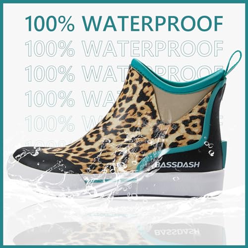 BASSDASH Womens Waterproof Anti-Slip Rain Boots for Garden Fishing
| BASSDASH Womens Neoprene Rubber Ankle Rain Boots G