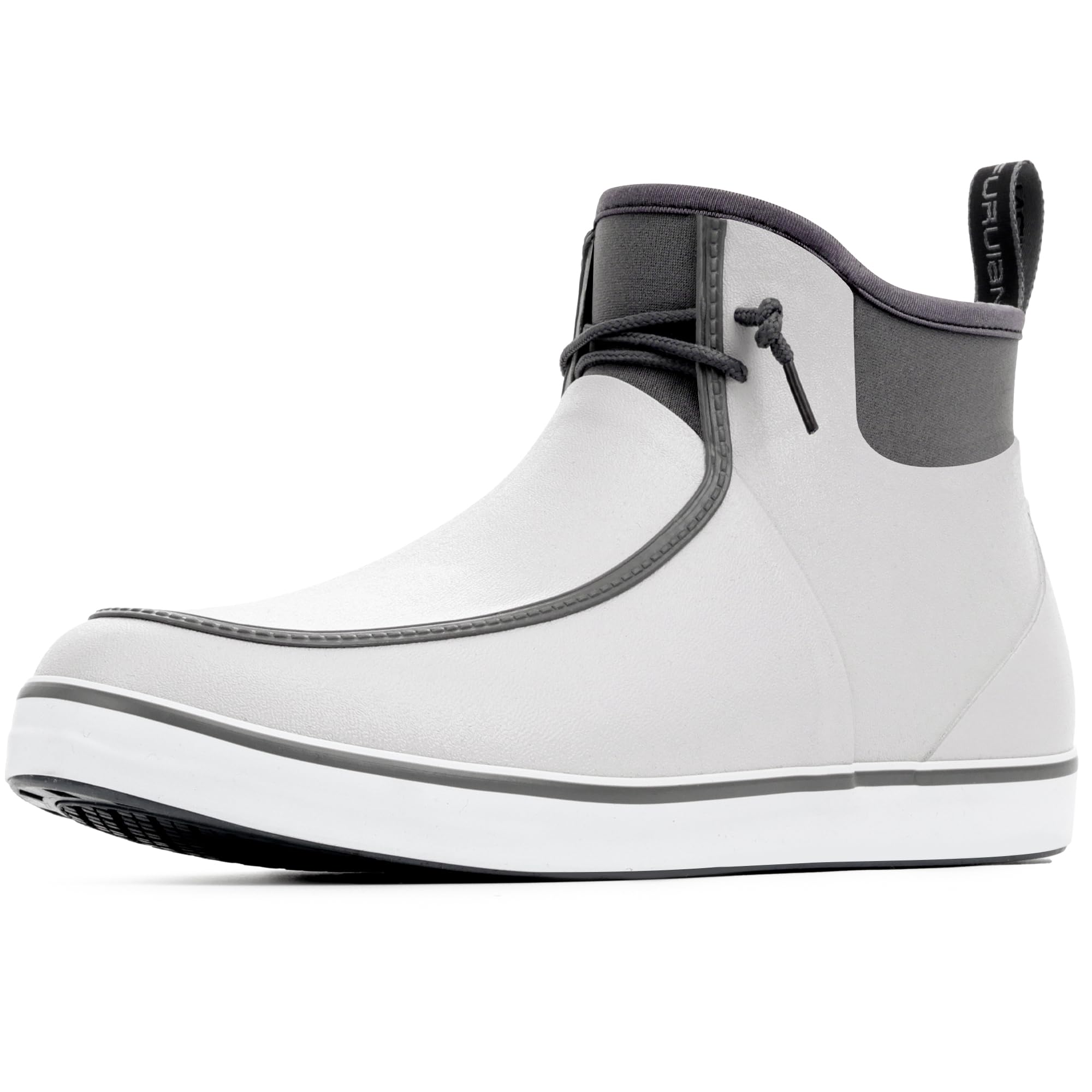 Furuian Men's Waterproof Deck Boots - Durable Rubber, Comfortable for Fishing and Gardening, Suitable for Daily Wear and